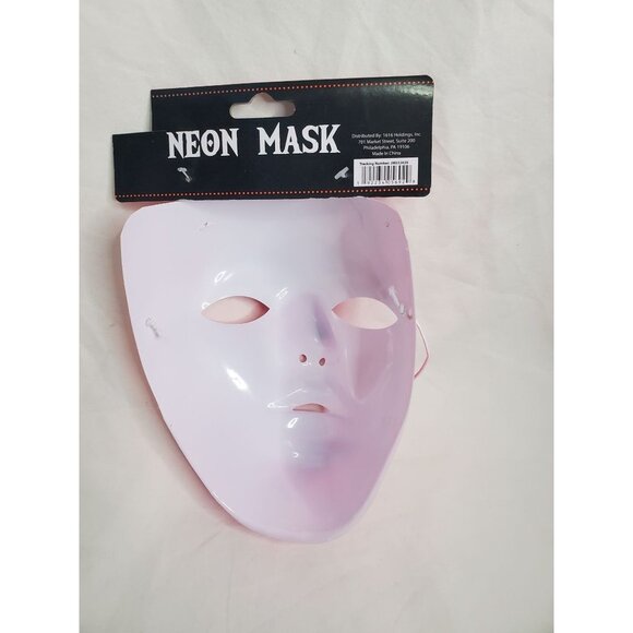 New Pink Neon Halloween Mask - Picture 3 of 5